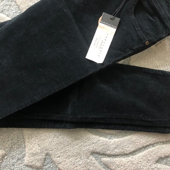 SANCTUARY DENIM Corduroy Jeans Size 28 Black NWT - Picture 2 of 6